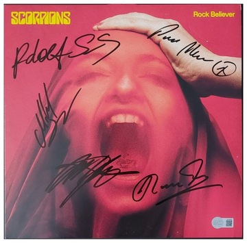 SCORPIONS Rock Believer LP oryginalne AUTOGRAFY + CERTYFIKAT AUTENTYCZNOŚCI