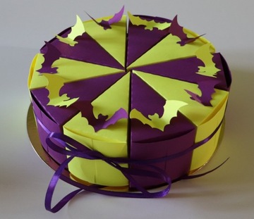 Торт «Спасибо» из бумаги, 10 штук, готовая летучая мышь.