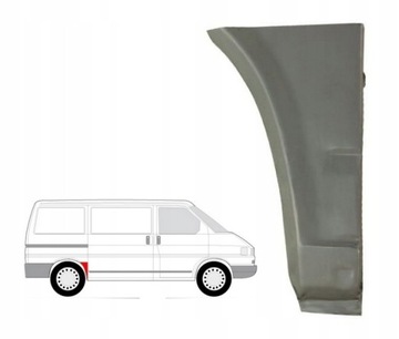 REPERATURKA BŁOTNIKA VW TRANSPORTER T4 krótki PR