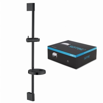 SOTBE РЕГУЛИРУЕМАЯ ДУШЕВАЯ рейка, ЧЕРНЫЙ МАТОВЫЙ