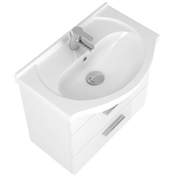 ШКАФ ПОД Умывальник С ПОДВЕСНОЙ РАКОВИНОЙ, КОМПЛЕКТ БЕЛЫЙ ГЛЯНЦЕВЫЙ, 60 см