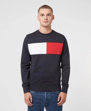 TOMMY HILFIGER BLUZA MESKA GRANATOWA ROZMIAR M