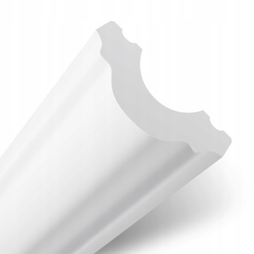 LISTWA ŚCIENNA DEKORACYJNA SZTUKATERIA NAŚCIENNA TWARDA BIAŁA dł. 2m