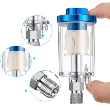 Водомасляный сепаратор, воздушный фильтр, пневмоинструмент, резьба 1/4