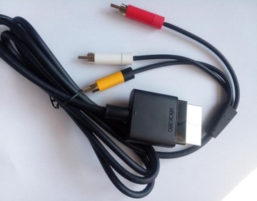 ОРИГИНАЛЬНЫЙ КОМПОЗИТНЫЙ КАБЕЛЬ ДЛЯ XBOX 360 + АДАПТЕР