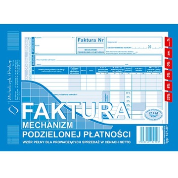 Faktura Mechanizm podzielonej płatności 127-3P