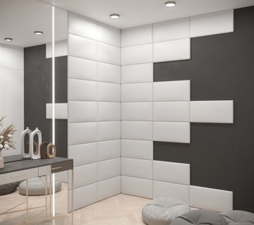 Мягкая стеновая панель CUBE 84x42, разные цвета