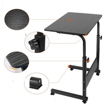 МОБИЛЬНЫЙ СТОЛИК ДЛЯ НОУТБУКА, ЧЕРНЫЙ, РЕГУЛИРУЕМЫЙ ЖУРНАЛЬНЫЙ СТОЛИК