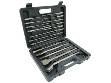 НАБОР СВЕРЛ И ДОЛОТО SDS+ СВЕРЛА ПО БЕТОНУ, 17 ЭЛЕМЕНТОВ