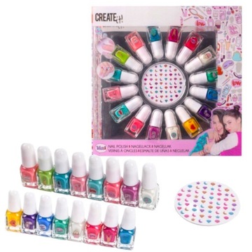 CREATE IT! MEGA ZESTAW 16 LAKIERÓW DO PAZNOKCI 6+