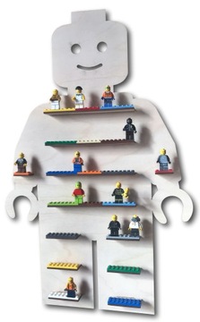 Półka ludzik 60cm, do ekspozycji figurek, klocków