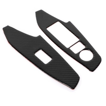 4 шт. крышка панели кнопки подъема окна из углеродного волокна