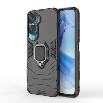 ETUI Case Pokrowiec PANCERNE RING ARMOR do Honor 90 Lite 5G CRT-NX1 czarne