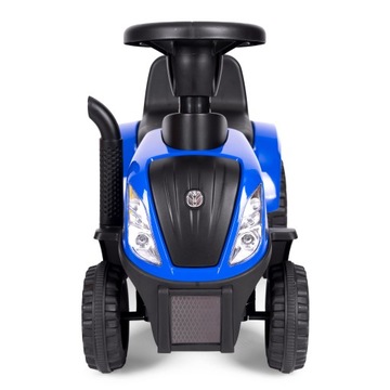 Детский тракторный каток New Holland с прицепом, интерактивный руль