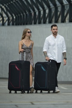 Большой дорожный чемодан размера XXL и БЕСПЛАТНАЯ тканевая мягкая вместительная кодура 29 дюймов.