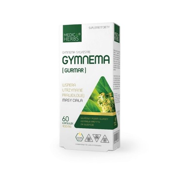 GYMNEMA GURMAR ODPORNOŚĆ TRZUSTKA CUKRZYCA MOCNA WĄTROBA ODCHUDZANIE