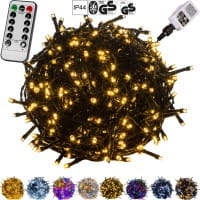 Lampki choinkowe 50 LED ciepłe białe IP44 Programa