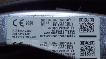 AIRBAG ŘIDIČE MERCEDES SPRINTER W906 FACELIFT A9068602002