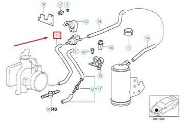 BMW E10 E21 E30 E34 WAZ PALIVA (8 X 13 MM)