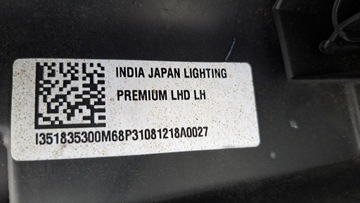 SUZUKI BALENO BI-XENON+ LED SVĚTLO PŘEDNÍ KPL