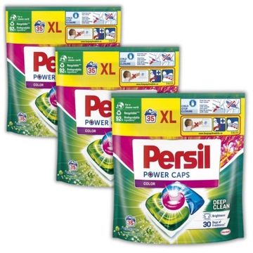 Persil Power Caps Kapsułki do Prania Koloru Zestaw 105 szt