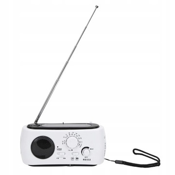 RADIO FM AWARYJNE SOLAR LATARKA Z KORBĄ RĘCZN
