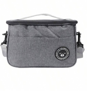 Torba LUNCH BOX termiczna szara torba na lunch śniadaniówka