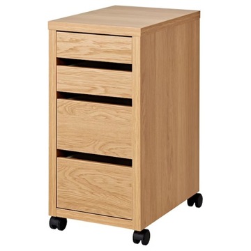 IKEA MICKE Komoda na kółkach imitacja dębu 35x75cm