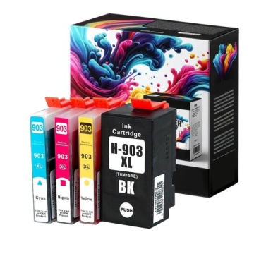 4 Inkoustové Náplně pro Hp 903XL Officejet 6900 6950 6860 6868 6960 6970 6975