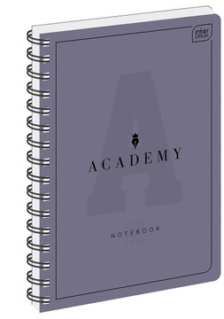 Kołozeszyt ACADEMY B5 100 KRATKA miękka okł. 90g