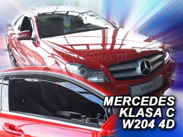 Owiewki szyb MERCEDES klasa C W204 COUPE 2006-...