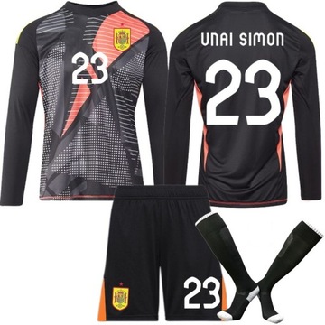 24/25 Sezon Bramkarz Zestaw Piłki Nożnej Długi Rękaw No. 23 Unai Simon