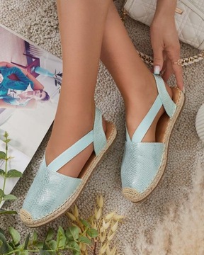 ZIELONE ESPADRYLE DAMSKIE NEVVA 39