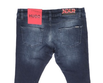 HUGO BOSS SPODNIE SLIM JEANS DARK BLUE ROZ. 30