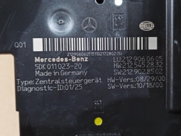 Модуль предохранителей Mercedes W212 E63 SAM