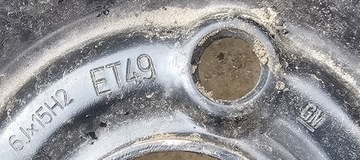DISK OCELOVÝ OPEL OE ASTRA G CORSA VECTRA B COMBO C KARL MERIVA 6.0" X 15" 4X100 ET 49
