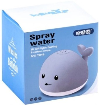 Плавающая светодиодная ванна WHALE FUNTAIN загорается