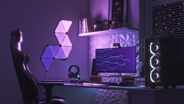 Nanoleaf Ultra Black Triangles 9 световых панелей