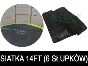 Siatka ochronna SkyRamiz Czarny do trampoliny ogro