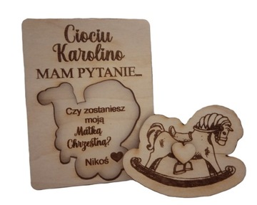 Prośba na chrzest ciociu wujku czy zostaniesz moim