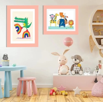 РАМКА ДЛЯ ЧЕРТЕЖА детская А4, открывающаяся рамка с контейнером для картин и фотографий