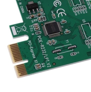 2X Плата адаптера контроллера PCI-E 1x к LPT DB25