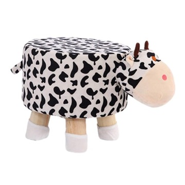 Podnóżek Wyściełane siedzisko Mały podnóżek do garderoby Sypialnia Living Cow