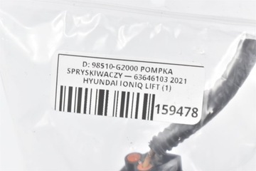 PUMPIČKA OSTŘIKOVAČŮ 98510-G2000 HYUNDAI IONIQ KIA SOUL