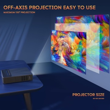 2023 New Mini Portable Projector 4K Supported Outdoor Proj