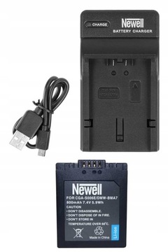 ŁADOWARKA+AKUMULATOR NEWELL DO PANASONIC CGA-S006