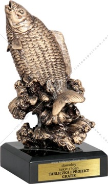 statuetka WĘDKARSTWO ryba ZAWODY 20 cm+ grawerka