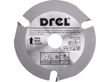 PIŁA TARCZOWA DO DREWNA TARCZA WIDIOWA 125 mm 3T