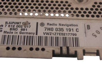 7H0035191C VW T5 2003-2015 РАДИО CD НАВИГАЦИЯ NAVI