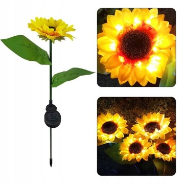 LAMPKI OGRODOWE SOLARNE GRUNTOWE LED DYSKI 6szt